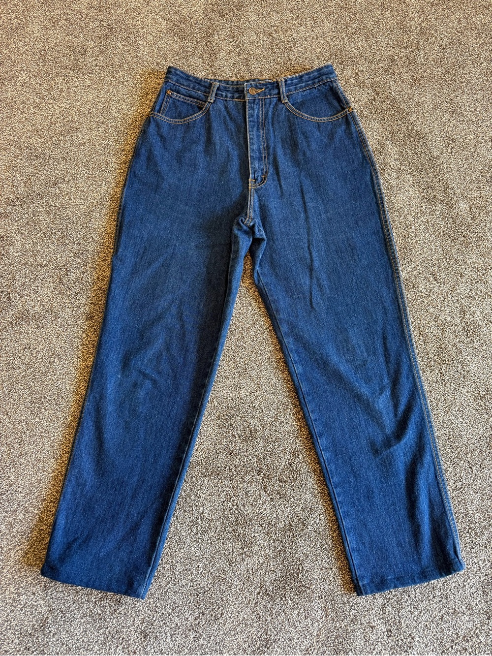 UNIONBAY Men's Straight Dark Blue Denim Jeans